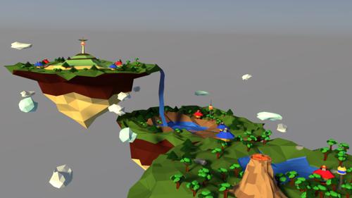 low poly islands preview image